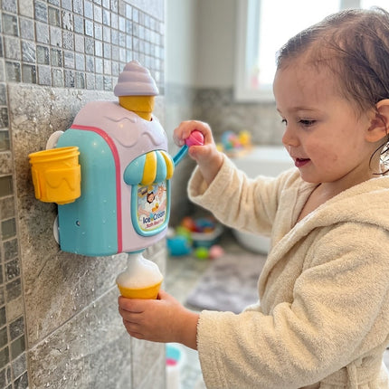 Ice Cream Bubble Foam Maker Bath Toy