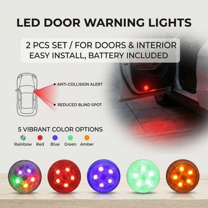 Wireless Car Door Safety Warning Lights
