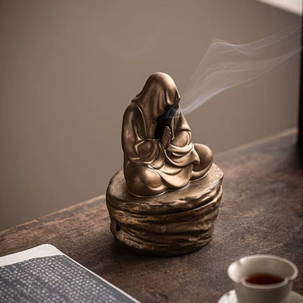 Silent Monk Backflow Ceramic Incense Burner