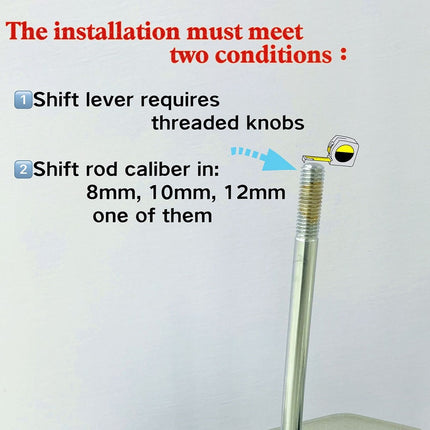 Universal Crystal Handle Shift Stick Knob