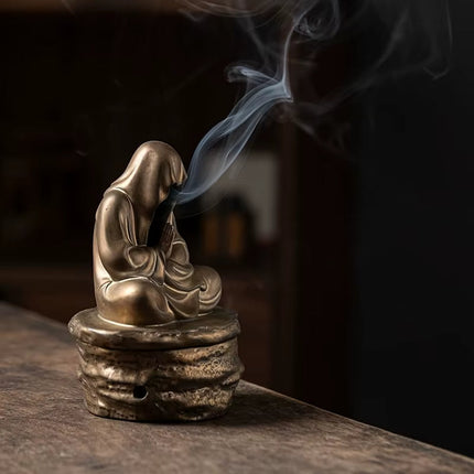 Silent Monk Backflow Ceramic Incense Burner