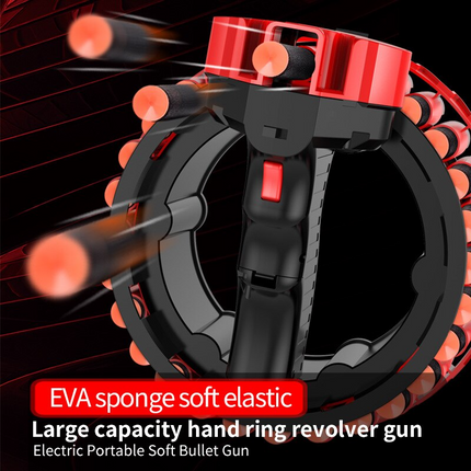 Electric Foam Bullet Firing Ring Gun Toy