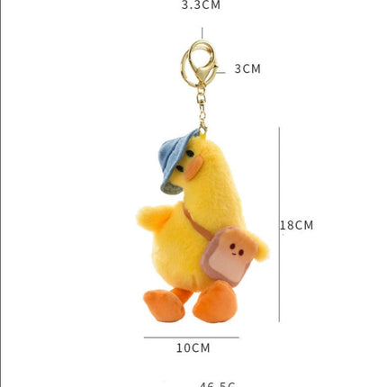 Lovely Crooked Duck Doll Keychain