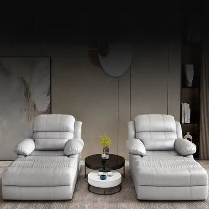 Premium Italian Leather Reclining Lounge Chair