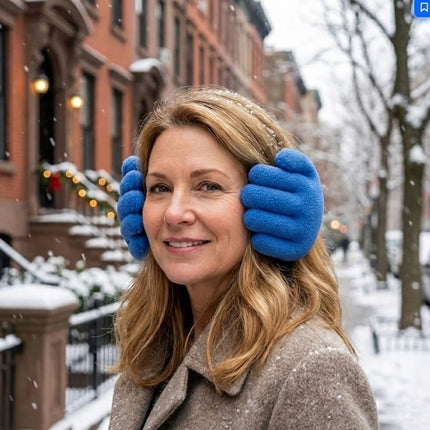 Hand Shape Plush Winter Earmuff