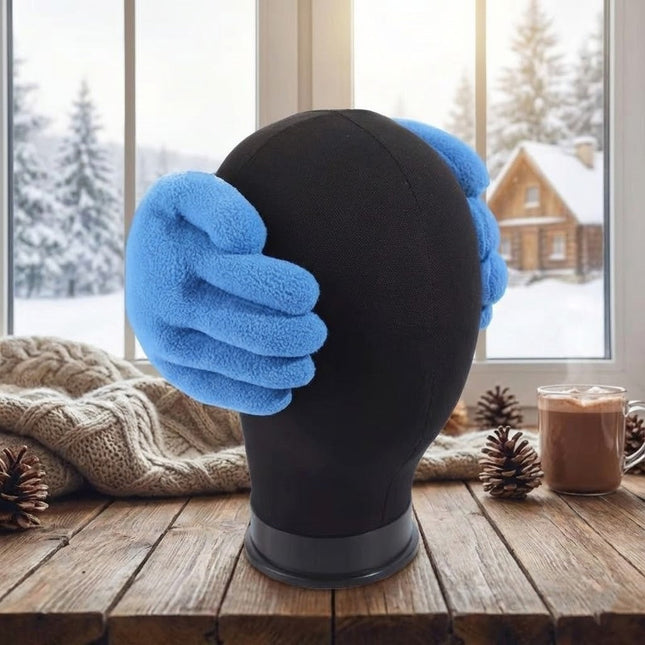 Hand Shape Plush Winter Earmuff