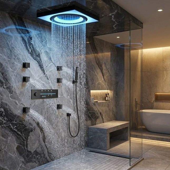Rainfall Smart LED Music Shower System