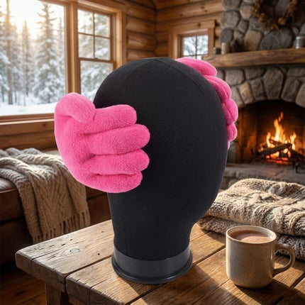 Hand Shape Plush Winter Earmuff