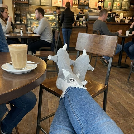 Hungry Wolf Warm Socks