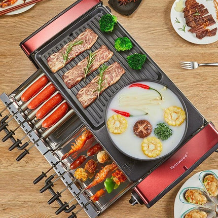 Multifunctional Smokeless Non-Stick Indoor Grill