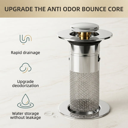 Pop-up Anti Clogging Drain Sink Strainer Filter