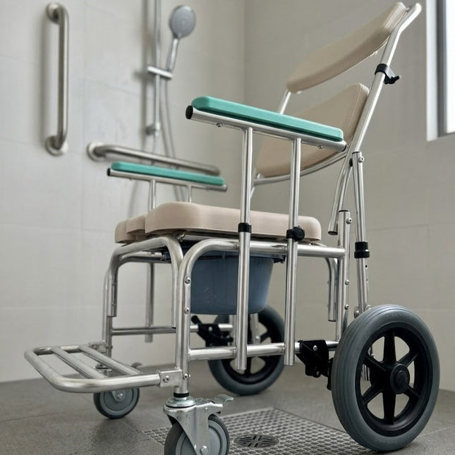 Safe Seat Adjustable Shower Patient Transport Chair