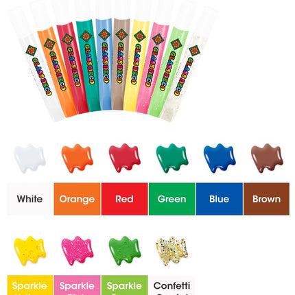 DIY Christmas Glass Educational Paint Set
