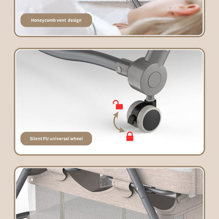 Adjustable Foldable Portable Minimalist Baby Crib