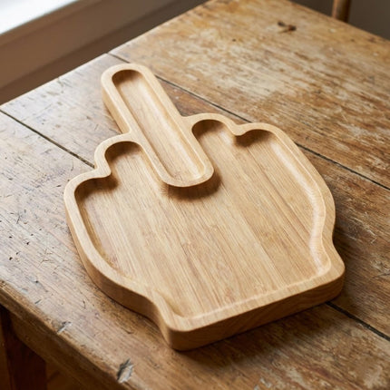 Middle Finger Charcuterie Serving Board Platter
