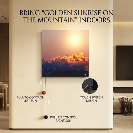 Golden Mountain Sunrise LED Wall Lamp