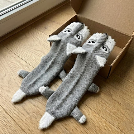 Hungry Wolf Warm Socks