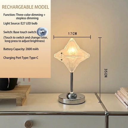 Crystal Star Ambient Touch LED Table Lamp