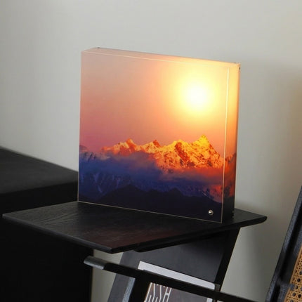 Golden Mountain Sunrise LED Wall Lamp
