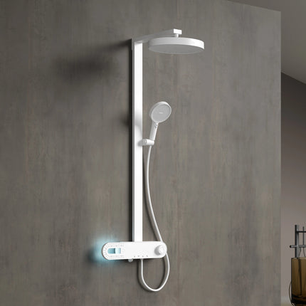 Ultra Rain Matte Wall Mounted Brass Rainfall Shower Set