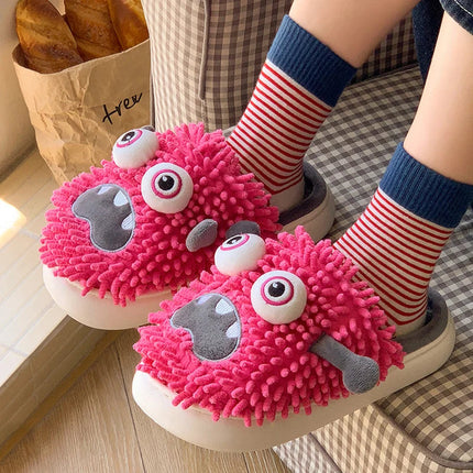Silly Monster Plush Slippers