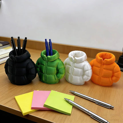 Mini Puffer Jacket Pen Holder