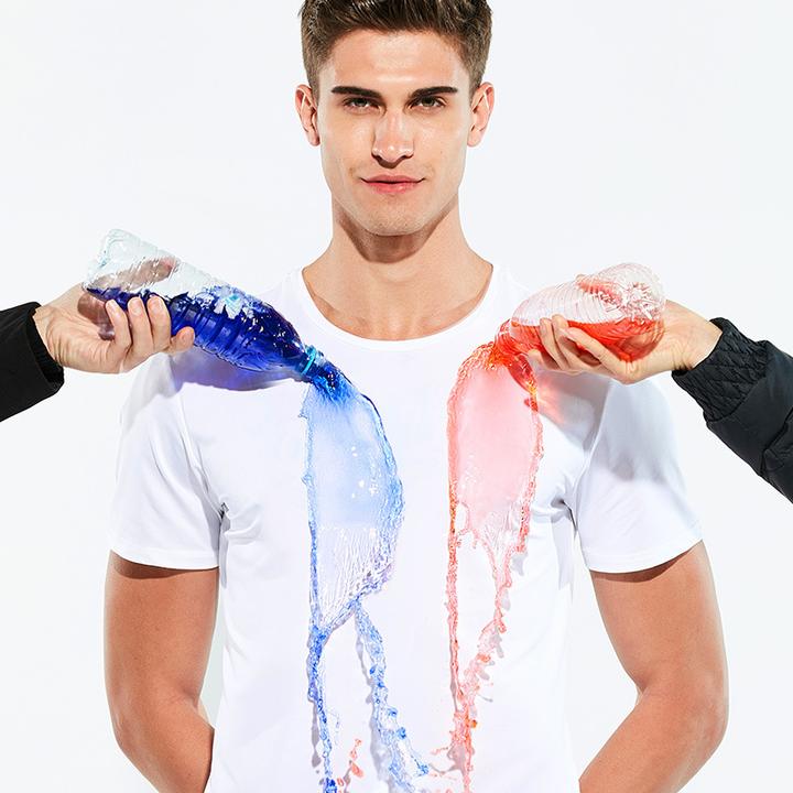 (ONLY $19.99 TODAY)Anti-Dirty Waterproof Men T Shirt Quick Dry Top Short