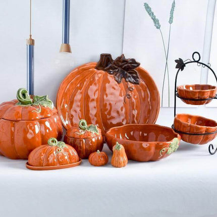 Pumpkin Ceramic Kitchen Mug Bowl