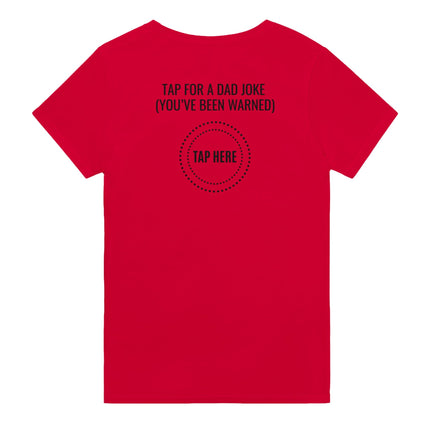 Tap For a Dad Joke Funny Cotton T-Shirt