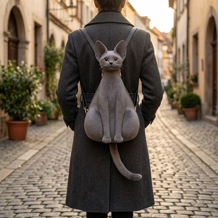 Sphinx Sculpted Cat Backpack