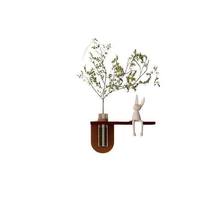 Spiral Sprout LED Backlit Wall Flower Shelf