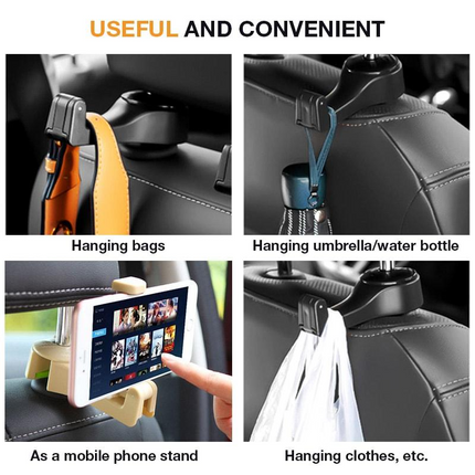 Multifunctional Car Back Seat Phone Holder Hanger
