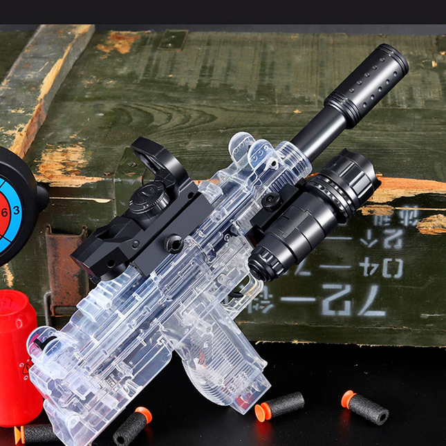 Manual Soft Bullet Submachine Toy Gun Set