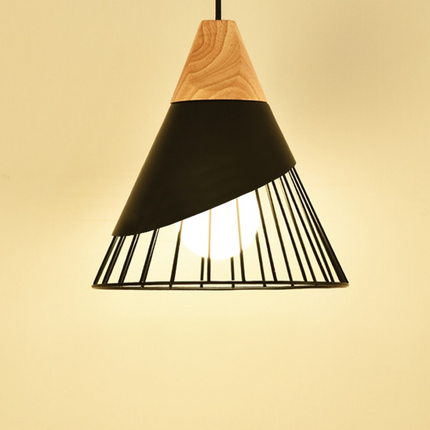 Modern Wooden Cone Pendant Lights