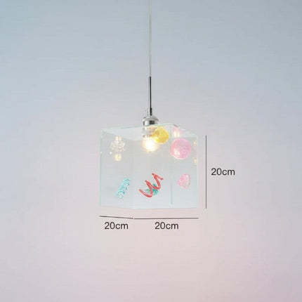 Confetti Cube Minimal Pendant Lamp