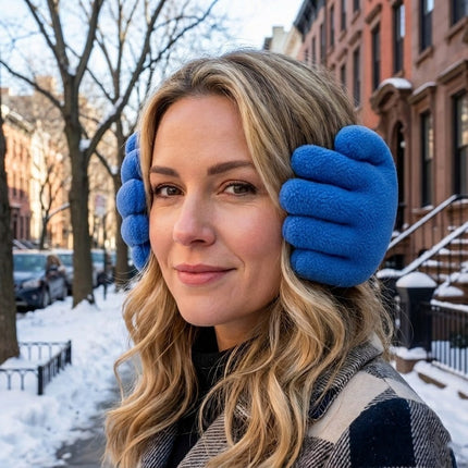 Hand Shape Plush Winter Earmuff