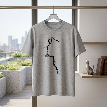Cat Line Abstract T-Shirt