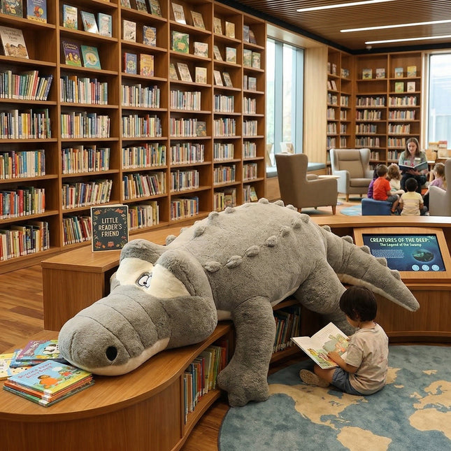 Jumbo Crocodile Stuffed Animal Pillow