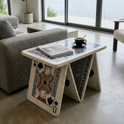 Playing Cards Art Sculptural Coffee Table