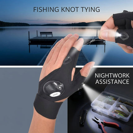 Fingerless Glove LED Flashlight