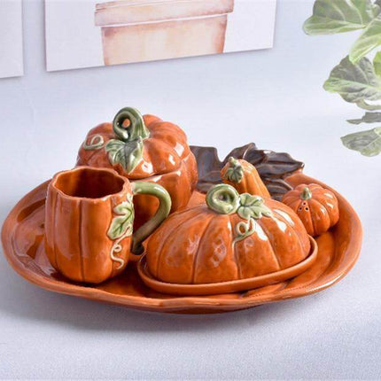 Pumpkin Ceramic Kitchen Mug Bowl