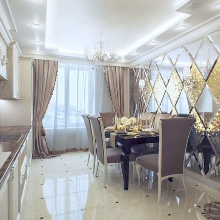 Customized Luxury Beveled Glass Mirror for entrance foyer wall