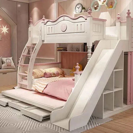 Fairy Tale Princess Castle Kids Bunk Bed