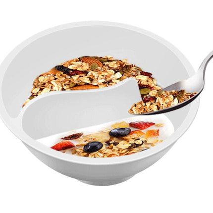 Creative Separated Double Bowls With Handle