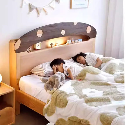 Mushroom Skytime Night Simple Wooden Bed