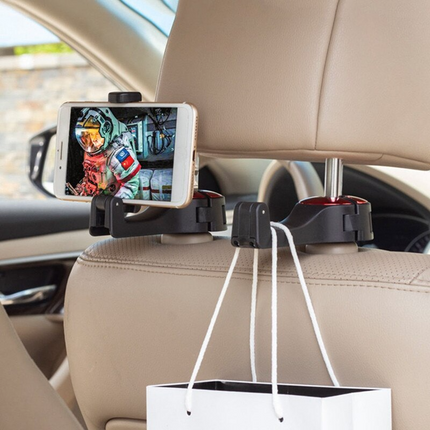 Multifunctional Car Back Seat Phone Holder Hanger