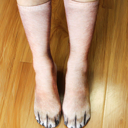 Cat Paw 3D Printed Unisex Socks