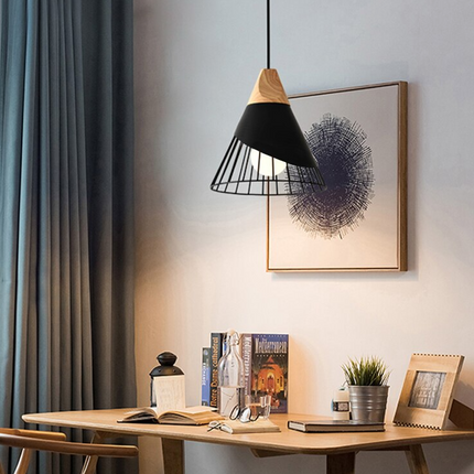 Modern Wooden Cone Pendant Lights