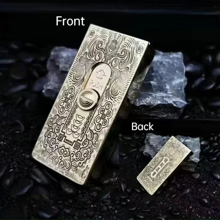 Retro Upward Slide Flame Gasoline Lighter