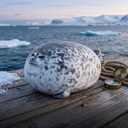 Chubby Seal Round Plush Pillow